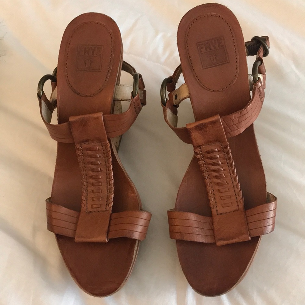Frye wedge heels